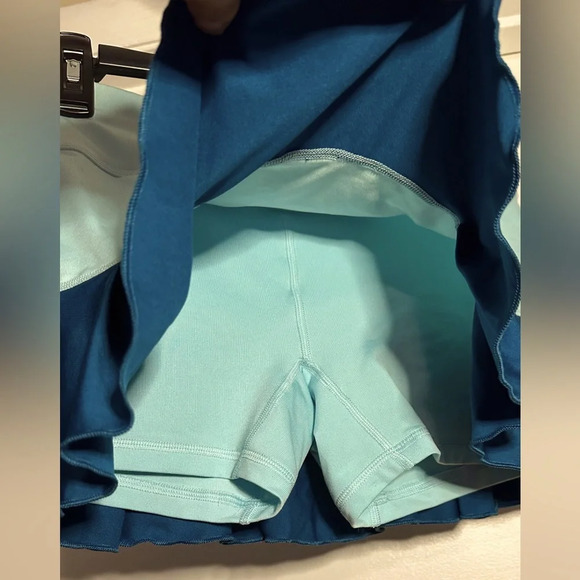 Nike Dri-FIT Tennis Golf Skort Skirt Glacier Ice Green Blue Medium - Picture 3 of 7